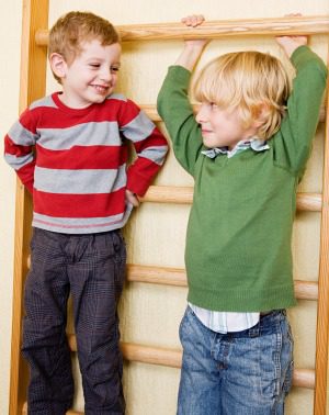 Dos niños amigos