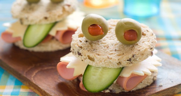 Estos sándwiches son muy sanos y divertidos