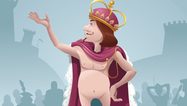 ¡El emperador iba desnudo!
