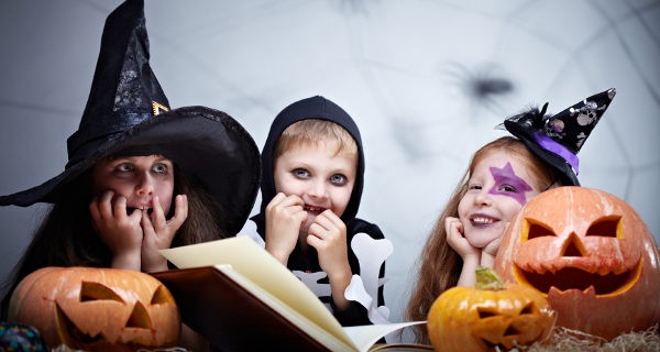 Niños en Halloween