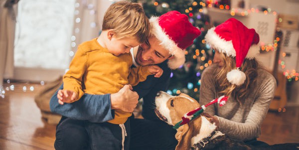Familia en Navidad