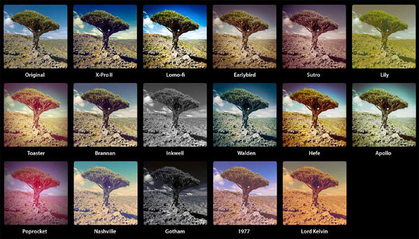 filtros de Instagram