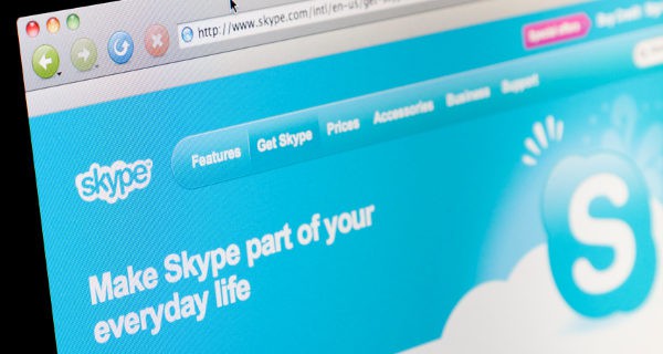 interfaz de Skype