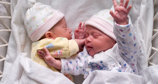 bebés gemelos