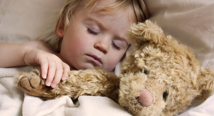 Puede dormir con un peluche que le de seguridad y tranquilice