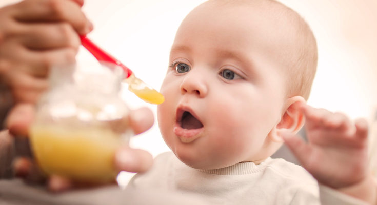 Si la anemia es debida a la alimentación, deberemos reforzar su dieta si ya toma papillas o alimentos sólidos