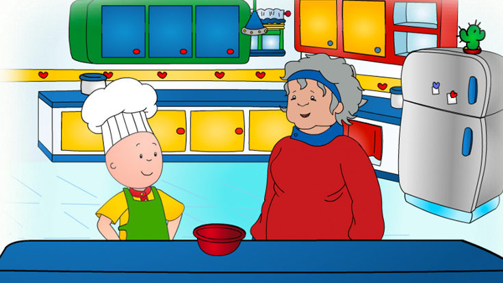 Caillou enseña a los niños a afrontar situaciones cotidianas en las que va aprendiendo cosas nuevas