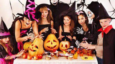 Decoración de Halloween con niños