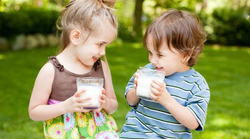 La leche en la dieta de los niños