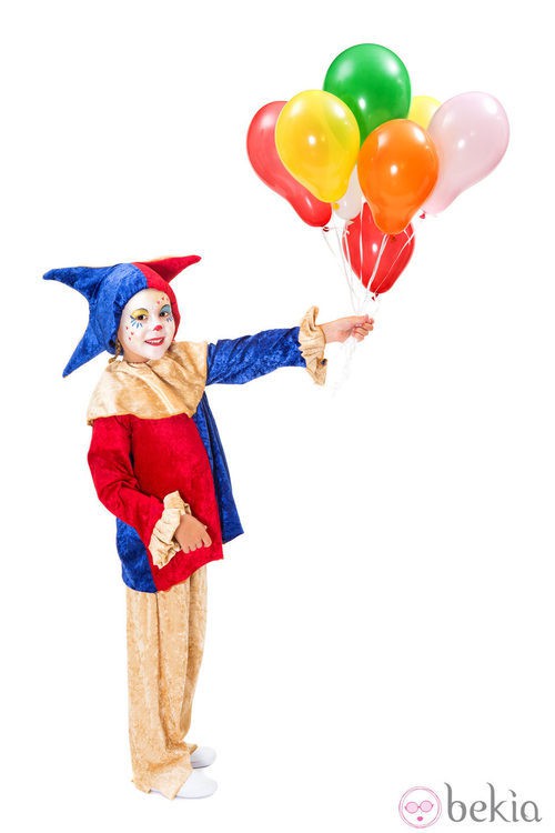 Disfraz de bufón para niños
