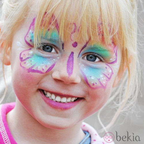 Maquillaje de mariposa para niñas