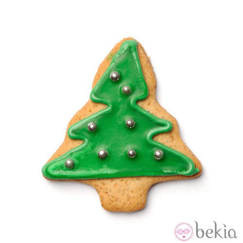 Galleta con forma de árbol de Navidad