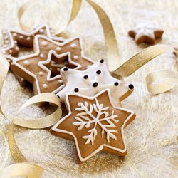Galletas de estrellas de Navidad