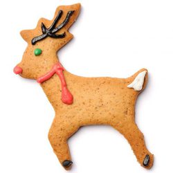 Galleta de Navidad con forma de reno