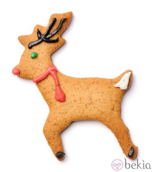 Galleta de Navidad con forma de reno