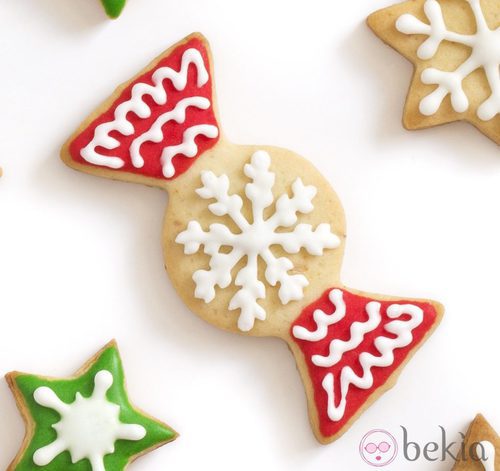 Galleta de Navidad con forma de caramelo