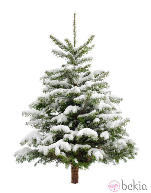 Árbol de Navidad nevado